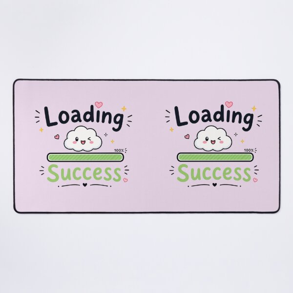 Item preview, Loading Success Cute Motivation Progress Bar Kawaii Design | Positive Mindset Graphic designed and sold by Sanika arts .