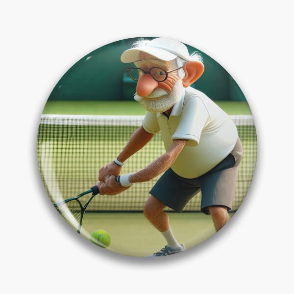 Item preview, Old Fart playing Tennis at Wimbledon designed and sold by Colin Bentham.