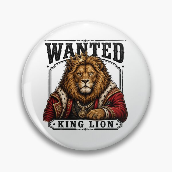 Item preview, Majestic King Lion Wearing Royal Crown designed and sold by the-dovlat.