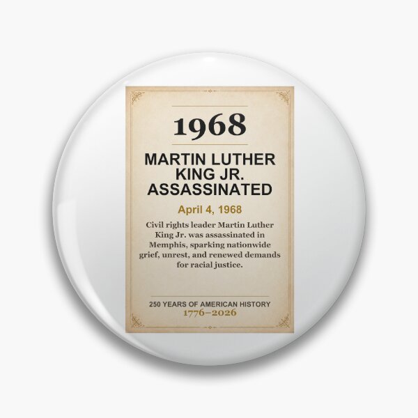 Item preview, America 250 | Martin Luther King Jr. Assassinated | 1968 designed and sold by ariksworld.
