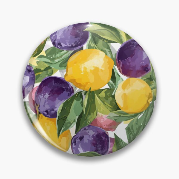 Item preview, Fruits pattern yellow and purple  designed and sold by Heaven1111.