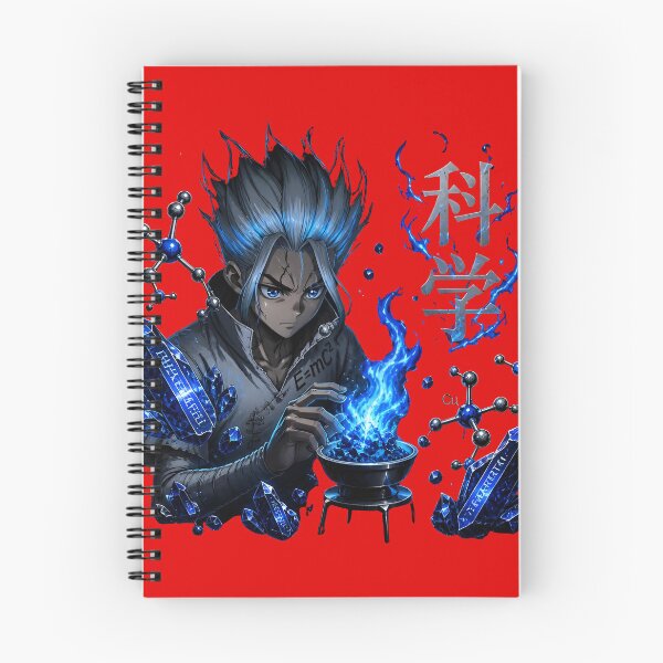 Item preview, Futuristic Scientist with Electric Blue Flame and Chemical Flasks designed and sold by RoyalEarthstore.