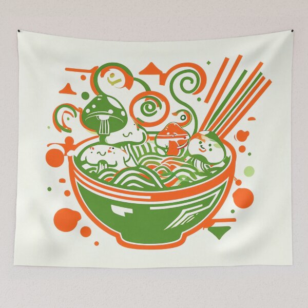 Item preview, Mushroom Udon Pop designed and sold by ONYX Pixee.