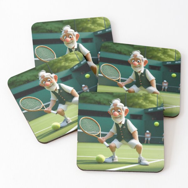 Item preview, Old Fart playing Tennis at Wimbledon designed and sold by Colin Bentham.