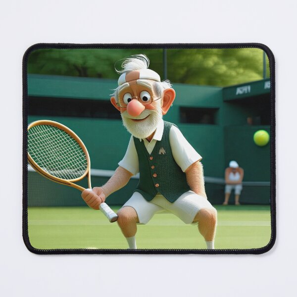 Item preview, Old Fart playing Tennis at Wimbledon designed and sold by Colin Bentham.