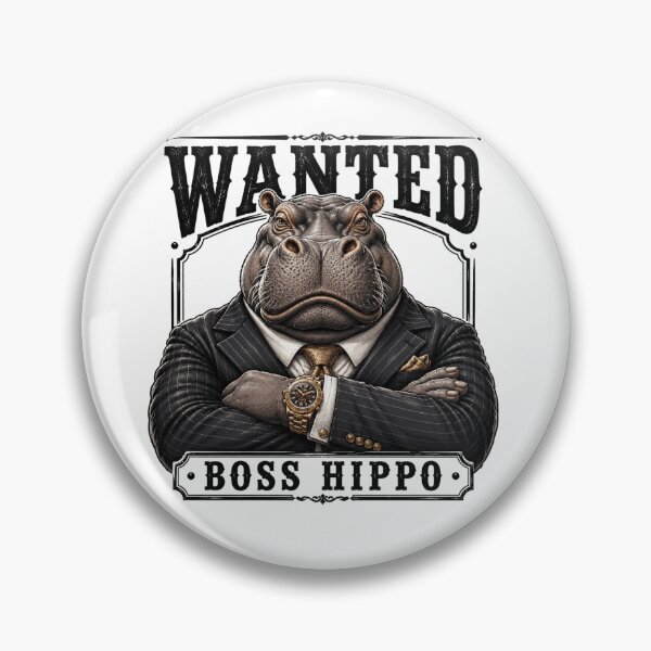 Item preview, Powerful Hippo Business Tycoon In Luxury Suit designed and sold by the-dovlat.