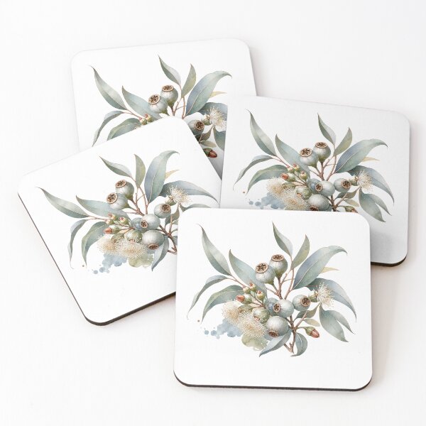 Item preview, Watercolour Dreaming - Eucalyptus Gumnut Native Australian  designed and sold by BotanicaBlossom.