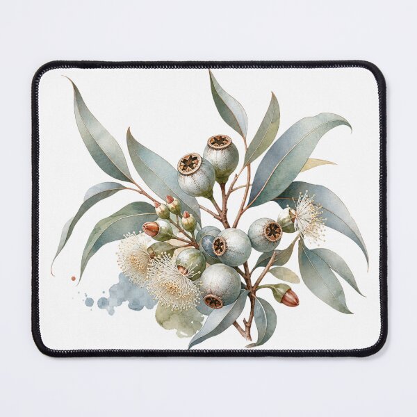 Item preview, Watercolour Dreaming - Eucalyptus Gumnut Native Australian  designed and sold by BotanicaBlossom.