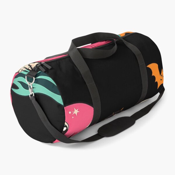 Item preview, Chill Summerween Skeleton Relaxing On Flamingo Float With Coconut Drink Pumpkin Ball designed and sold by PhocoNibict.