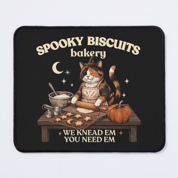 Item preview, Spooky Biscuits Bakery Funny Black Cat Halloween Pumpkin baking designed and sold by kotastiart.