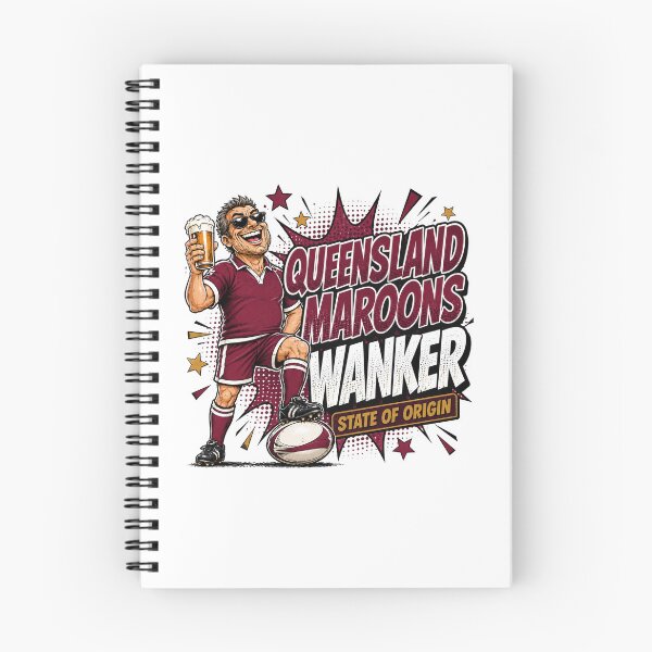Item preview, Queensland Maroons Wanker State of Origin Rugby Fan Funny Supporter Design designed and sold by UrbanKangaroo.