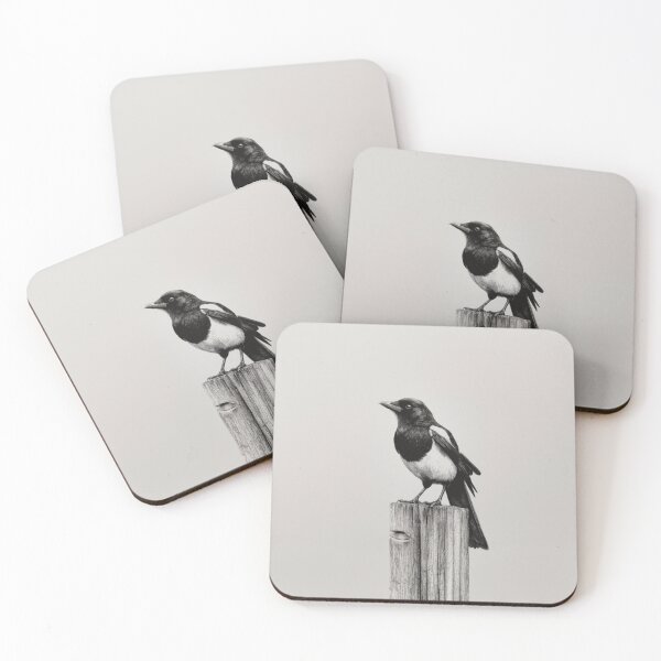 Item preview, A Magpie perched on an old fence, Birds in Motion designed and sold by CDC40.