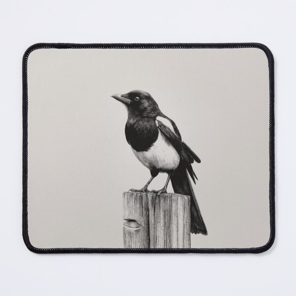 Item preview, A Magpie perched on an old fence, Birds in Motion designed and sold by CDC40.