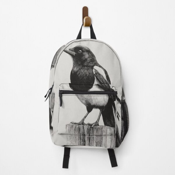 Item preview, A Magpie perched on an old fence, Birds in Motion designed and sold by CDC40.