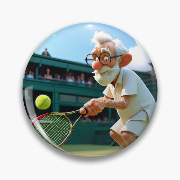 Item preview, Old Fart playing Tennis at Wimbledon designed and sold by Colin Bentham.