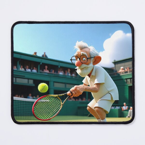 Item preview, Old Fart playing Tennis at Wimbledon designed and sold by Colin Bentham.