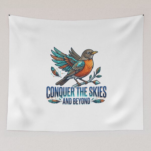 Item preview, Cybernetic Robin Conquer The Skies Crest designed and sold by vividthreads99.