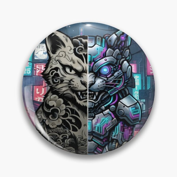 Item preview, Neon Paradox: Cyber-Wolf in Neo Tokyo Alley designed and sold by Neo Tokio.