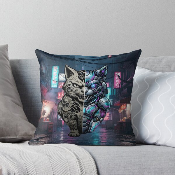 Item preview, Neon Paradox: Cyber-Wolf in Neo Tokyo Alley designed and sold by Neo Tokio.