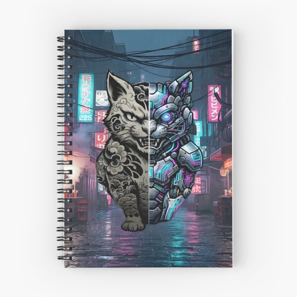 Item preview, Neon Paradox: Cyber-Wolf in Neo Tokyo Alley designed and sold by Neo Tokio.