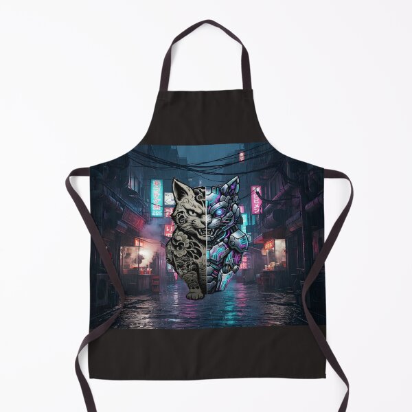 Item preview, Neon Paradox: Cyber-Wolf in Neo Tokyo Alley designed and sold by Neo Tokio.