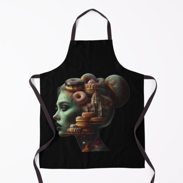 Item preview, Surreal Gothic Budapest Parliament with Donuts Art designed and sold by LujziWorld.