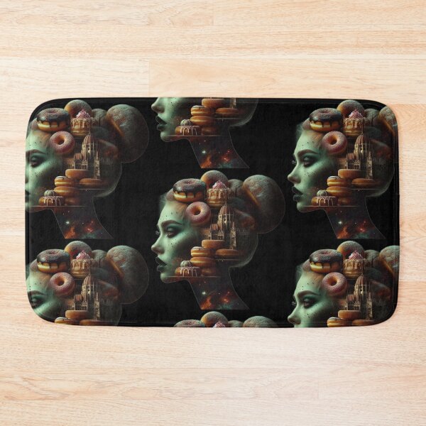 Item preview, Surreal Gothic Budapest Parliament with Donuts Art designed and sold by LujziWorld.