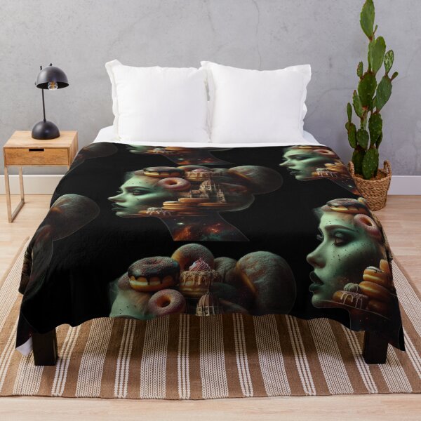 Item preview, Surreal Gothic Budapest Parliament with Donuts Art designed and sold by LujziWorld.