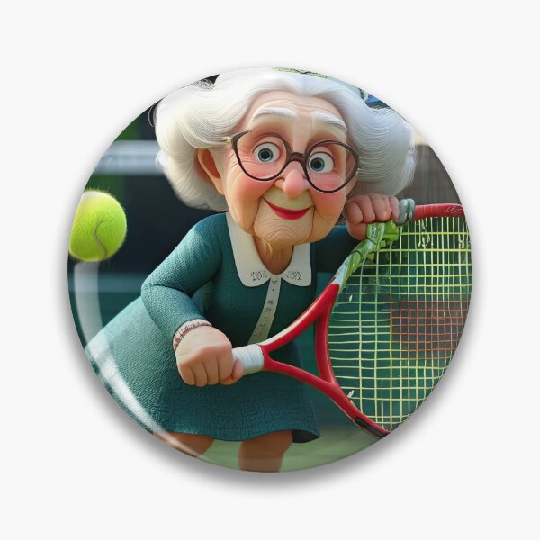 Item preview, Old Fart playing Tennis at Wimbledon designed and sold by Colin Bentham.