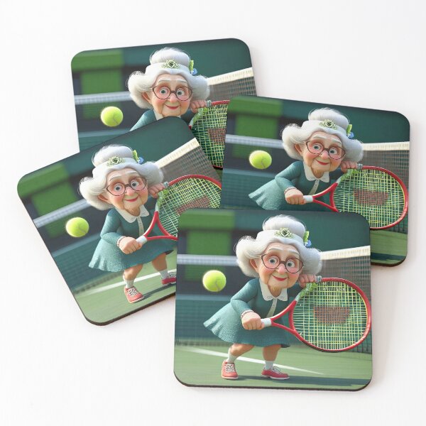 Item preview, Old Fart playing Tennis at Wimbledon designed and sold by Colin Bentham.