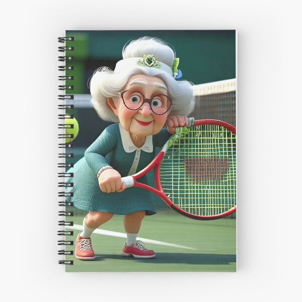 Item preview, Old Fart playing Tennis at Wimbledon designed and sold by Colin Bentham.