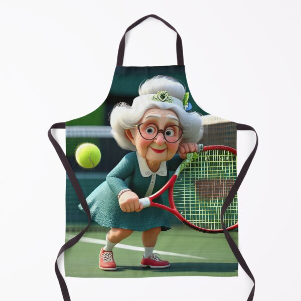 Item preview, Old Fart playing Tennis at Wimbledon designed and sold by Colin Bentham.