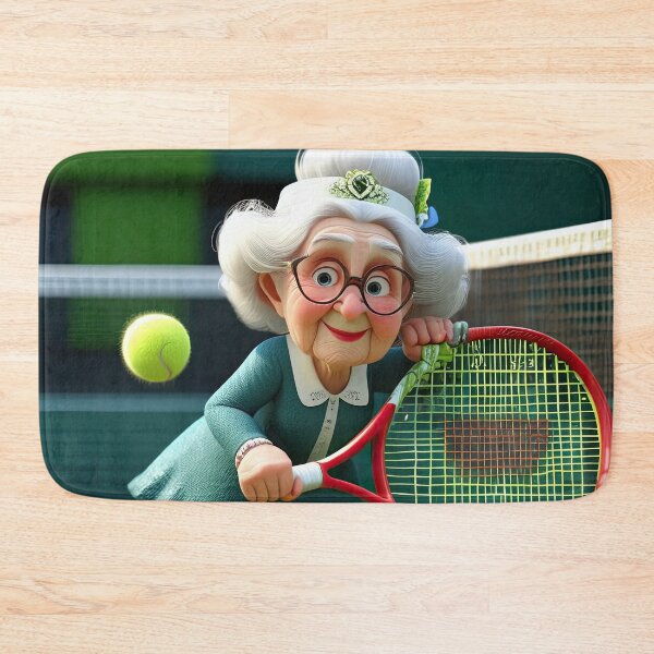 Item preview, Old Fart playing Tennis at Wimbledon designed and sold by Colin Bentham.