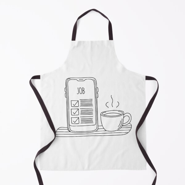 Item preview, A phone with job listings open placed next to a coffee mug designed and sold by rasagamastore.