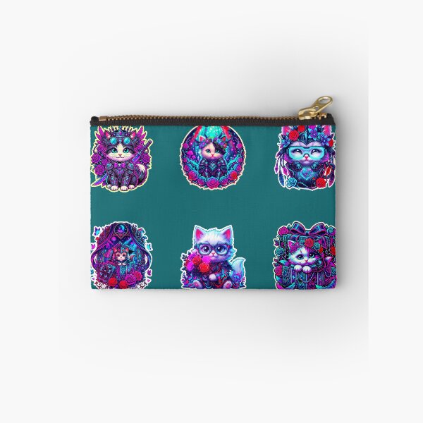 Item preview, Cute Cat Stickers Pack – Kawaii Kitten Set for Laptop, Phone & School Supplies designed and sold by Cyber-ART-Studio.