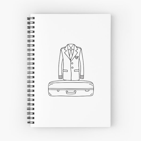 Item preview, A pilot uniform neatly laid across a suitcase designed and sold by rasagamastore.