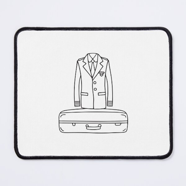 Item preview, A pilot uniform neatly laid across a suitcase designed and sold by rasagamastore.