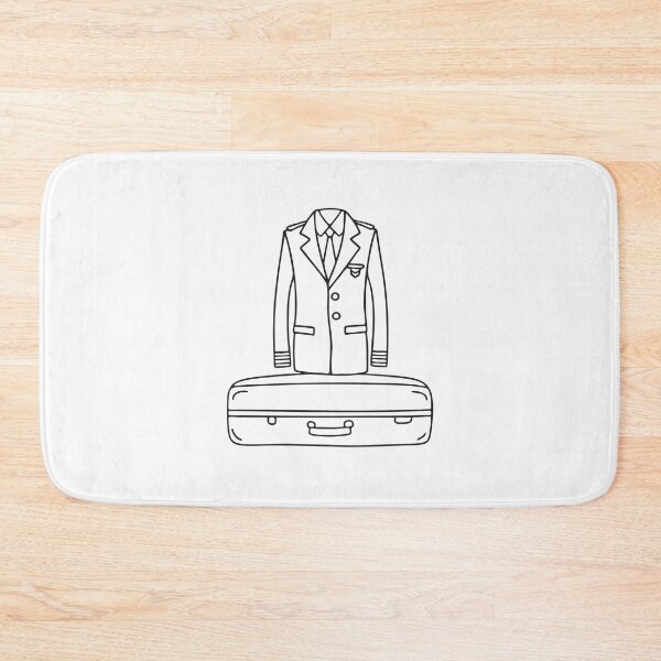 Item preview, A pilot uniform neatly laid across a suitcase designed and sold by rasagamastore.