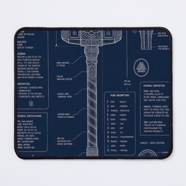 Item preview, Mjolnir Hammer Blueprint designed and sold by SunnyDesign82.