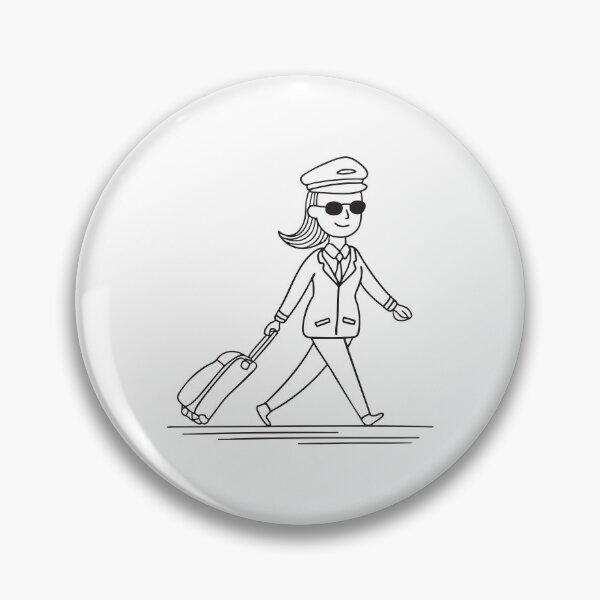 Item preview, A pilot in sunglasses pulling a suitcase while walking designed and sold by rasagamastore.