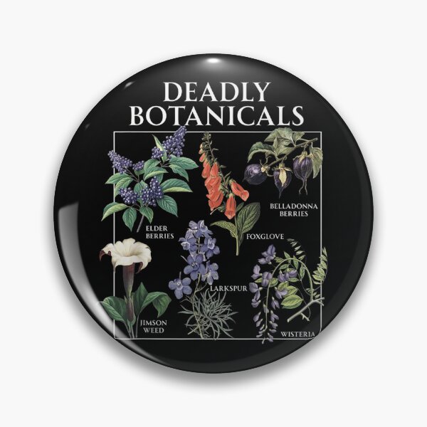 Item preview, Deadly Botanicals Vintage Witchcraft Herbs Graphic Botanical Witch Poisonous Plants Chart designed and sold by ObukiLantara.