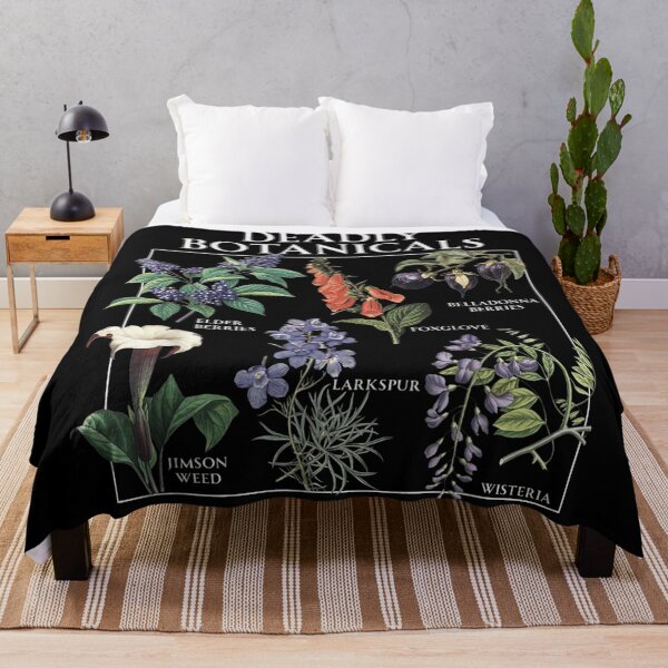 Item preview, Deadly Botanicals Vintage Witchcraft Herbs Graphic Botanical Witch Poisonous Plants Chart designed and sold by ObukiLantara.