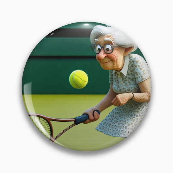 Item preview, Old Fart playing Tennis at Wimbledon designed and sold by Colin Bentham.