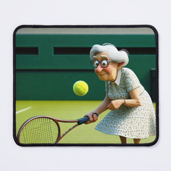 Item preview, Old Fart playing Tennis at Wimbledon designed and sold by Colin Bentham.