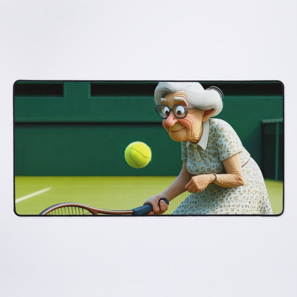Item preview, Old Fart playing Tennis at Wimbledon designed and sold by Colin Bentham.