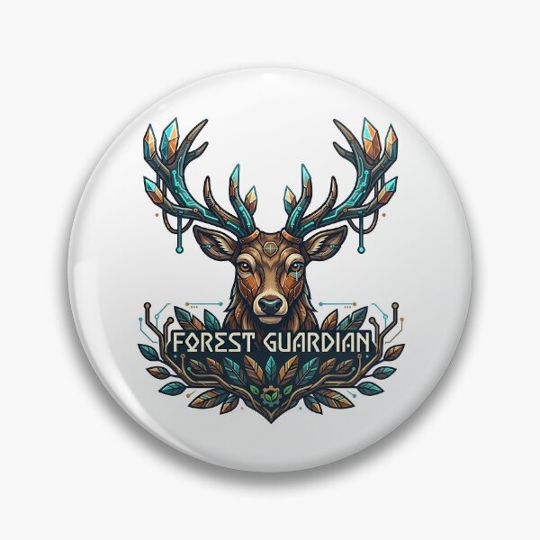 Item preview, Cybernetic Forest Guardian Deer Crest designed and sold by vividthreads99.