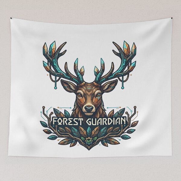 Item preview, Cybernetic Forest Guardian Deer Crest designed and sold by vividthreads99.