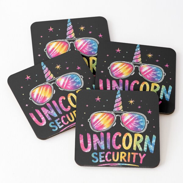 Item preview, Rainbow Tie Dye Unicorn Security Sunglasses Cool Magic Mystical Creature Guardian designed and sold by ObukiLantara.