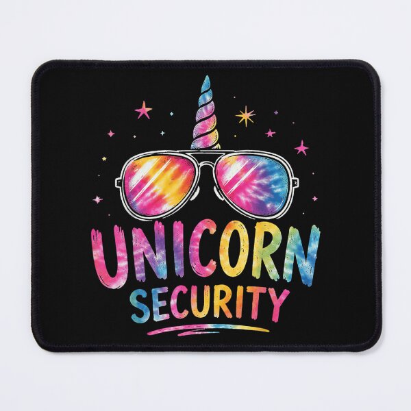 Item preview, Rainbow Tie Dye Unicorn Security Sunglasses Cool Magic Mystical Creature Guardian designed and sold by ObukiLantara.