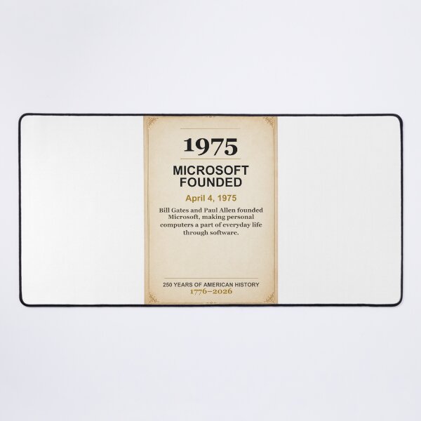 Item preview, America 250 | Microsoft Founded | 1975 designed and sold by ariksworld.